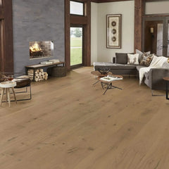 Compass Materials Inc Natural Aged Oak (Rustic Grade) Collection - 3/4"T x 8.7“W (4mm Wear Layer) Rustic grade Oak Engineered Hardwood flooring (20.84sqft. per box) - Golden State Floors