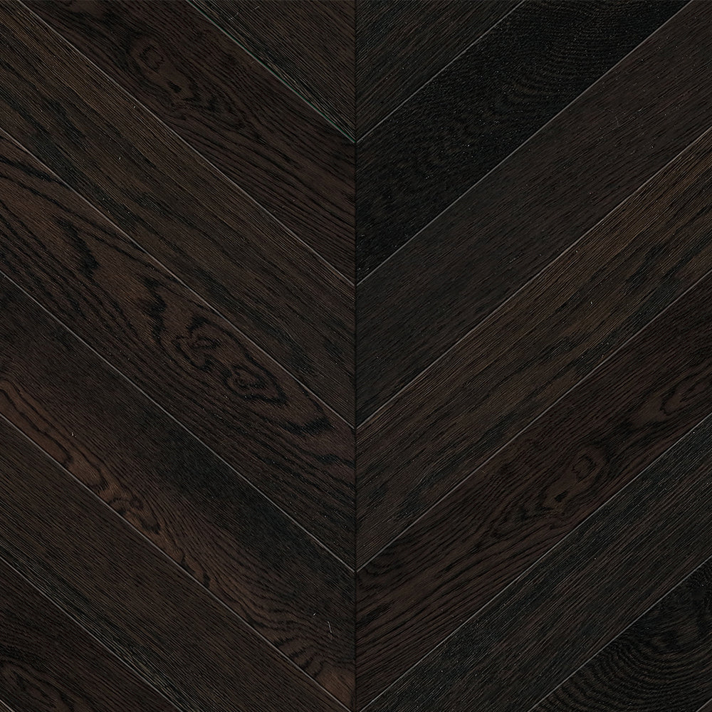 Vandyck Bella Collection - Chevron - 5/8" T x 3.54" W ABCD grade European Oak Engineered Hardwood flooring (9.86sqft. per box) - Golden State Floors