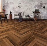 LUX MESA VILLA Collection 12mm T x 5‘’ Herringbone Waterproof Laminate Flooring (26.23sqft/box)