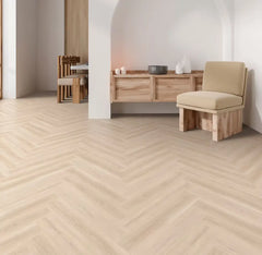 LUX MESA VILLA Collection 12mm T x 5‘’ Herringbone Waterproof Laminate Flooring (26.23sqft/box)