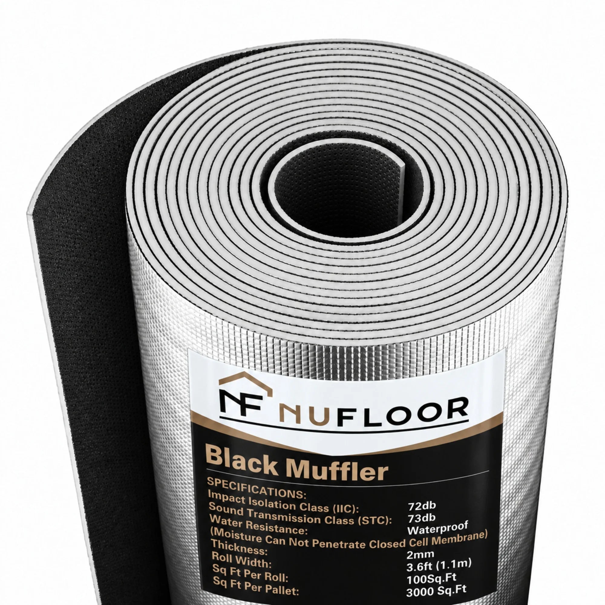 2mm Thick Premium Underlayment for Laminate, Hardwood, and Engineered Floors - Golden State Floors