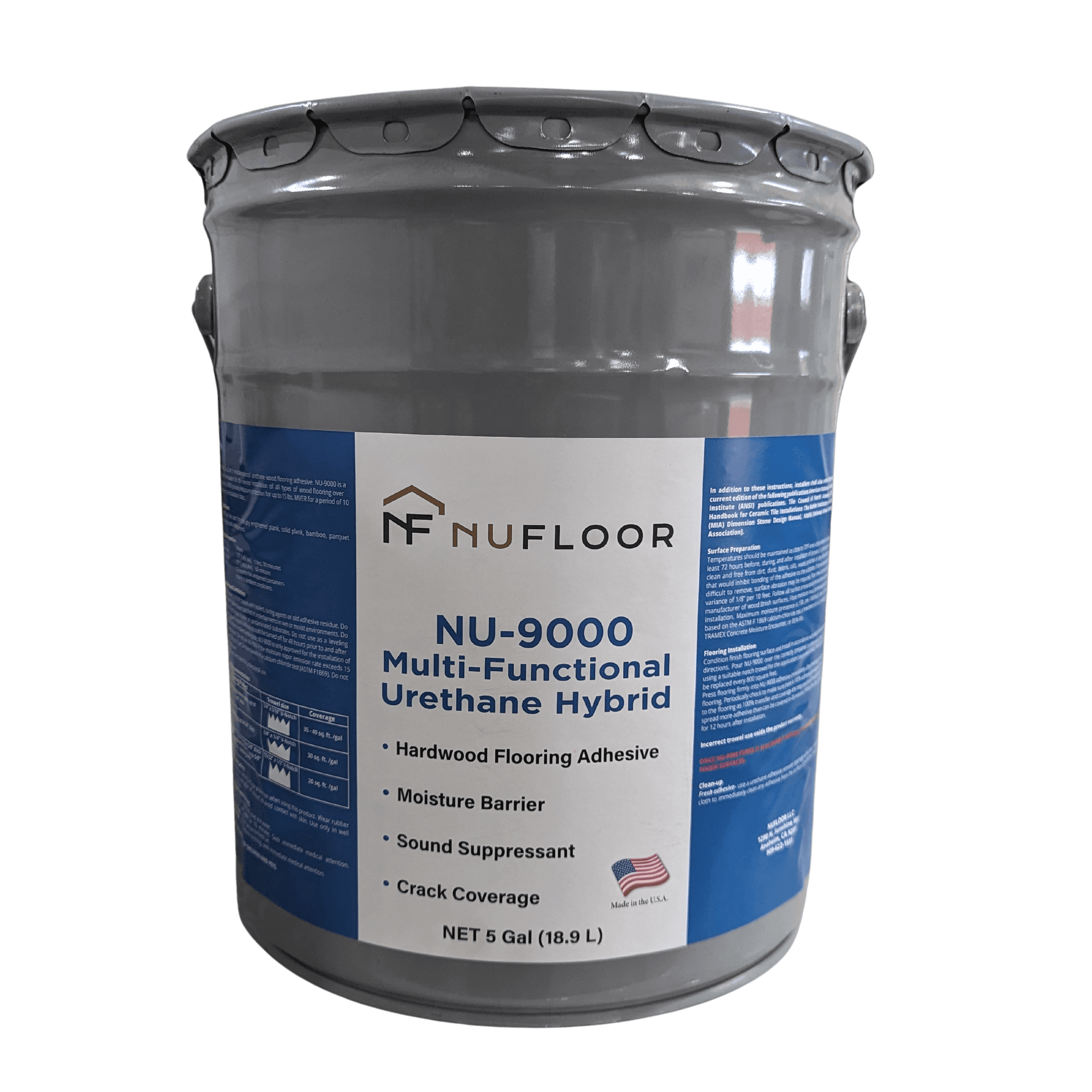 Prime Plus Urethane Adhesive w/ Moisture Barrier, Sound Suppressant and Crack Coverage - Golden State Floors