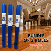 Silicone Vapor Shield Floor blue underlayments Moisture Barrier -200 sf/Roll By Golden State Floors (Set of 3) - Golden State Floors
