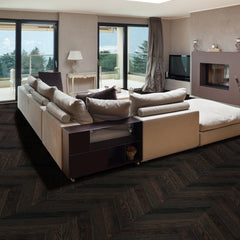 Vandyck Bella Collection - Chevron - 5/8" T x  3.54" W ABCD grade European Oak Engineered Hardwood flooring (9.86sqft. per box) - Golden State Floors