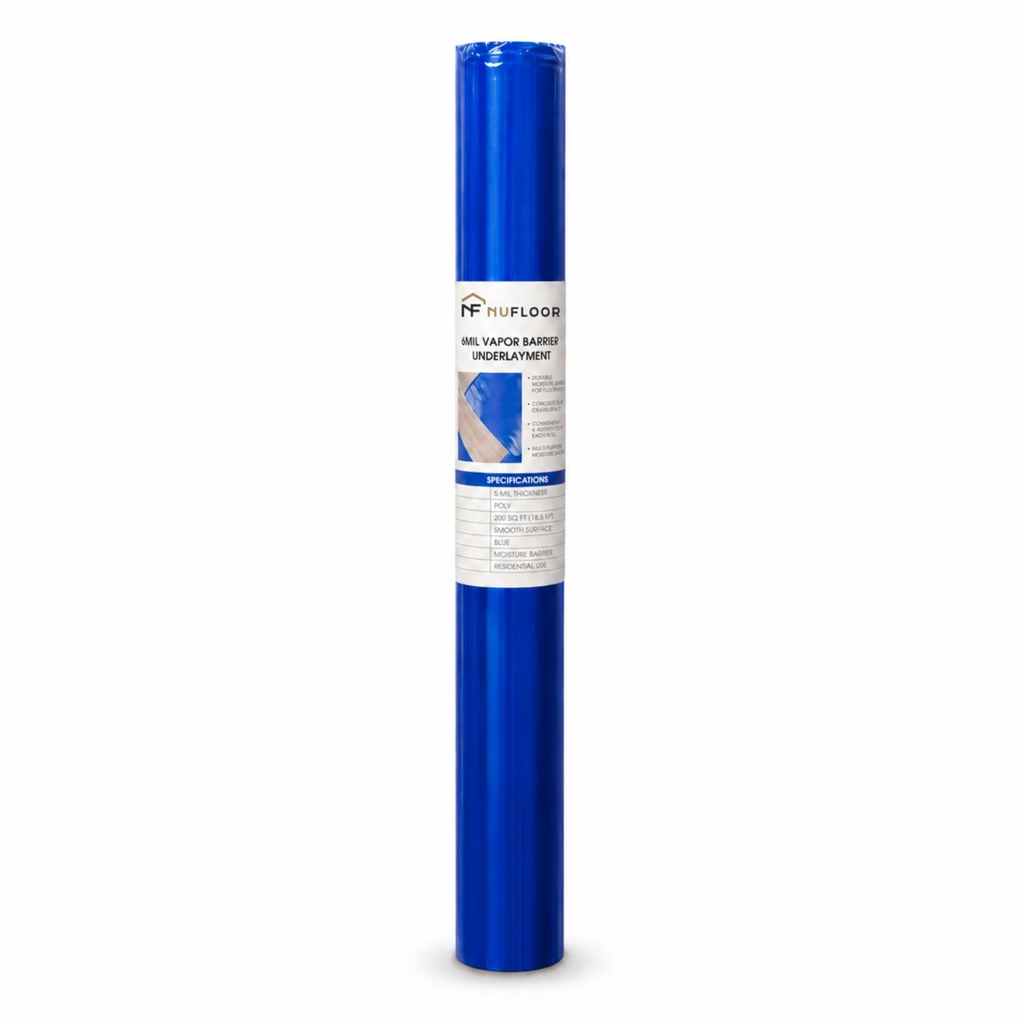 Moisture Barrier Film (200 sq.ft./roll) blue underlayment - Golden State Floors