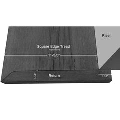 White Oak Solid Stair Riser (Matching Floors' Color) - Golden State Floors