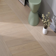 Vandyck Bella Collection - Chevron - 5/8" T x  5" W Premium grade European Oak Engineered Hardwood flooring (17.22 sqft. per box) - Golden State Floors